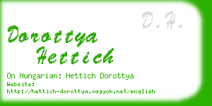 dorottya hettich business card